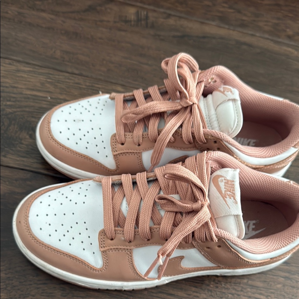 Nike White and Pink Sneakers